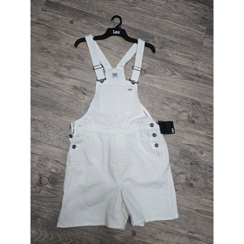 NWT WHITE LEE DENIM OVERALLS SIZE LARGE